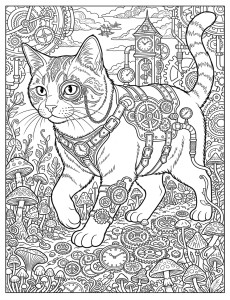 Coloriage Chat 12