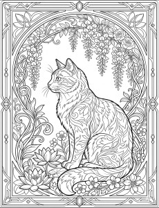 Coloriage Chat 14