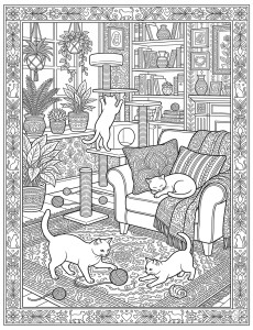 Coloriage Chat 17