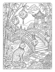 Coloriage Chat 19
