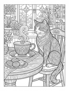 Coloriage Chat 1