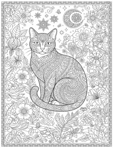 Coloriage Chat 28