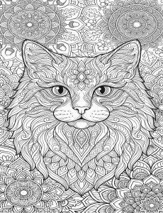 Coloriage Chat 56