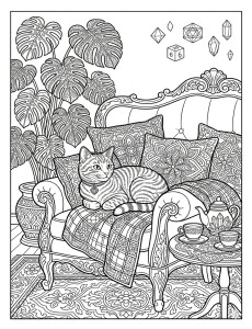 Coloriage Chat 9