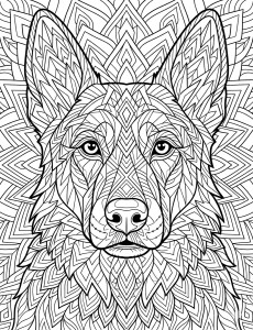 Coloriage Chien 32