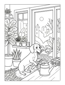 Coloriage Chien 22