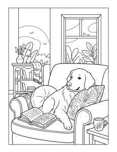 Coloriage Chien 24