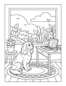 Coloriage Chien 25