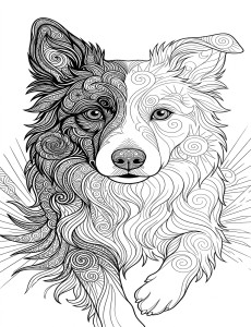 Coloriage Chien 36