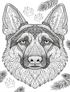 Coloriage Chien 38