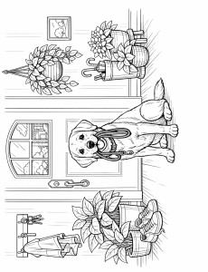 Coloriage Chien 46
