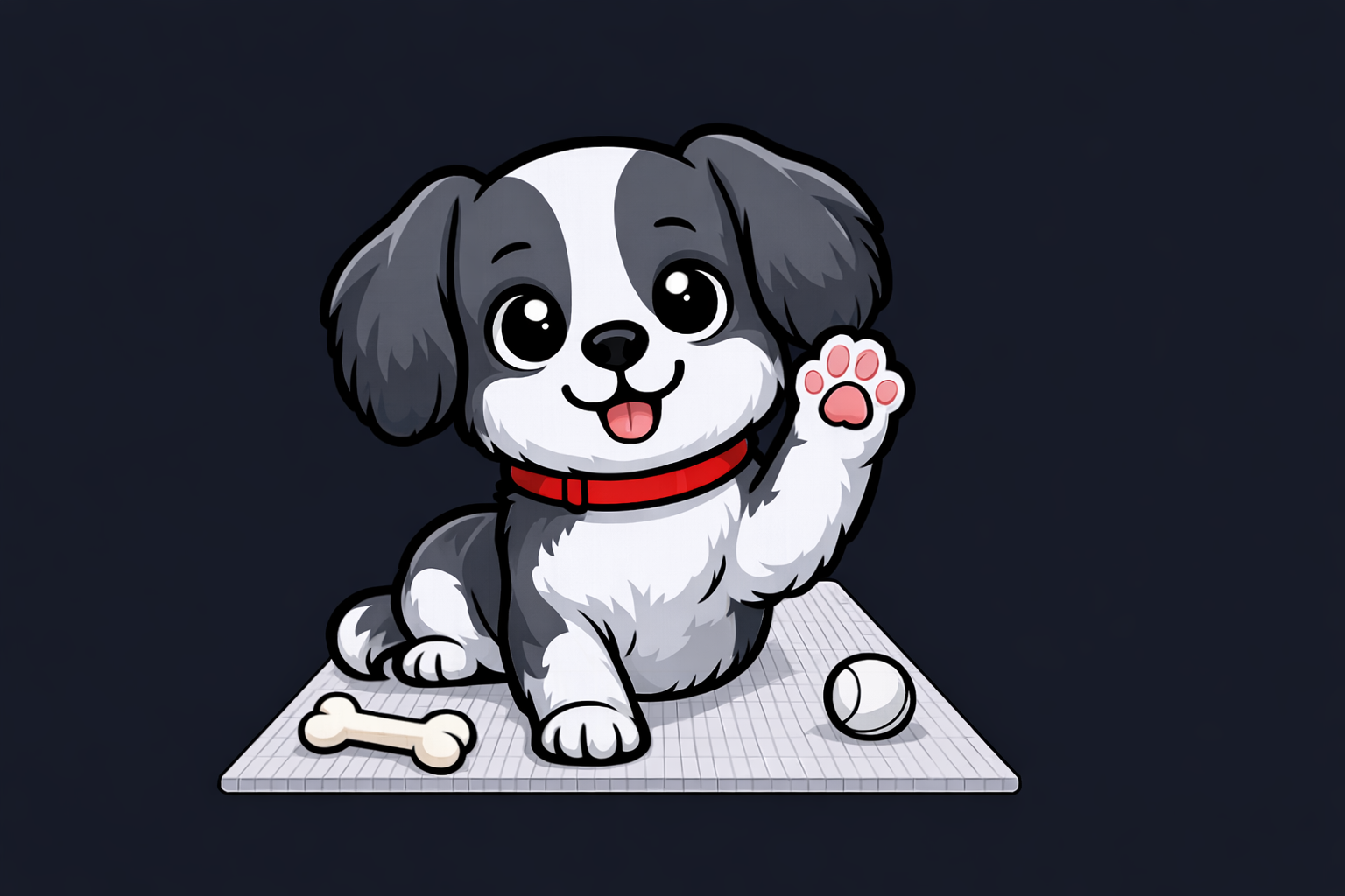 Illustration Nos chiens adorables